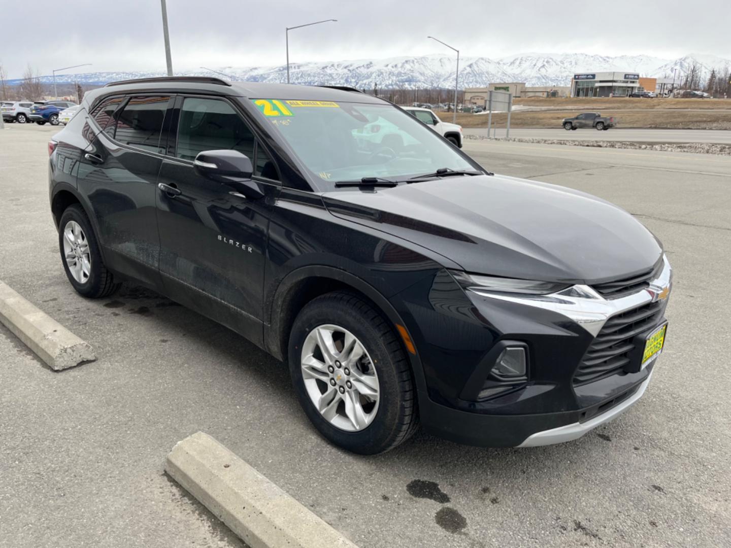 2021 Black Chevrolet Blazer (3GNKBJRS1MS) , located at 1960 Industrial Drive, Wasilla, 99654, (907) 274-2277, 61.573475, -149.400146 - Photo#6